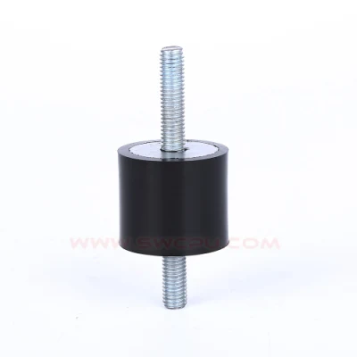 Metallgebundene, schwarze, vibrationsdämpfende M10-Gummidämpfer